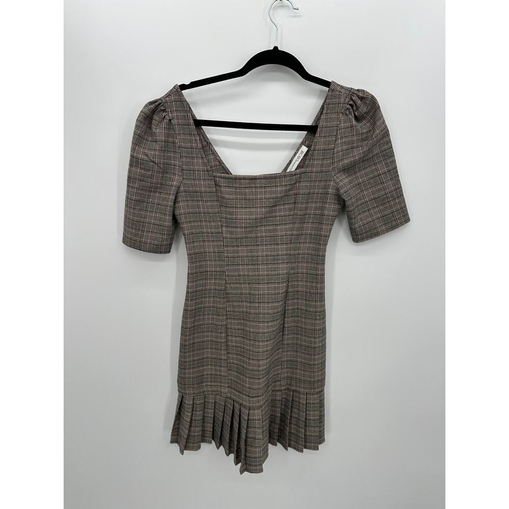 BCBG Mini Academia Dress Women Sz 0 Preppy Clueless Fitted Pleated Schoolgirl - Picture 1 of 7